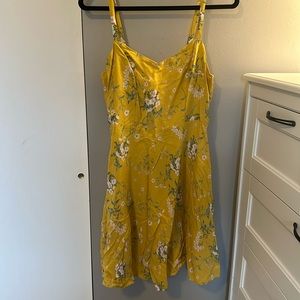 Yellow Spaghetti Strap Dress - Never Worn